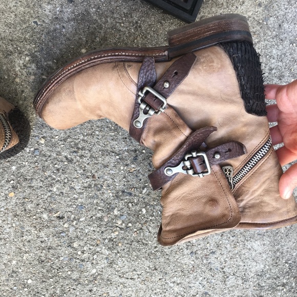 AS 98 biker motorcycle boots 37 6.5 - Picture 4 of 9